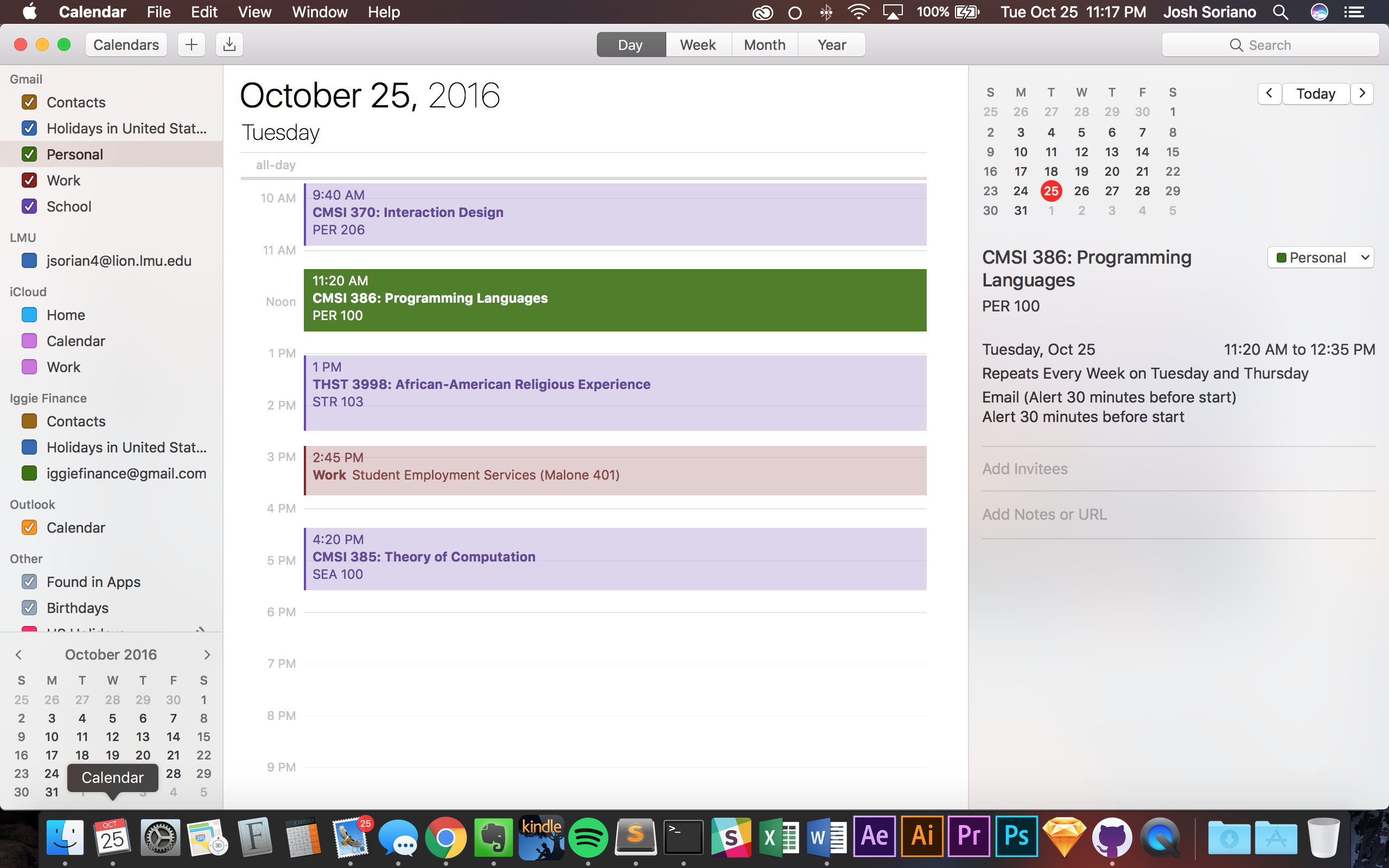 Calendar App Screenshot